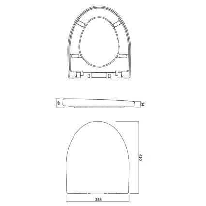 Cersanit K98-0122 - WC-bril PARVA SoftClose wit