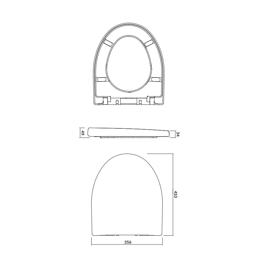 Cersanit K98-0122 - WC-bril PARVA SoftClose wit