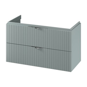 Cersanit S1015-012 - Hangend badkamermeubel voor onder de wastafel TIRSO 100x55x45 cm mintgroen