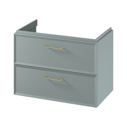 Cersanit S1017-004 - Wandhangende wastafelonderkast MILLE 80x45 cm mintkleurig
