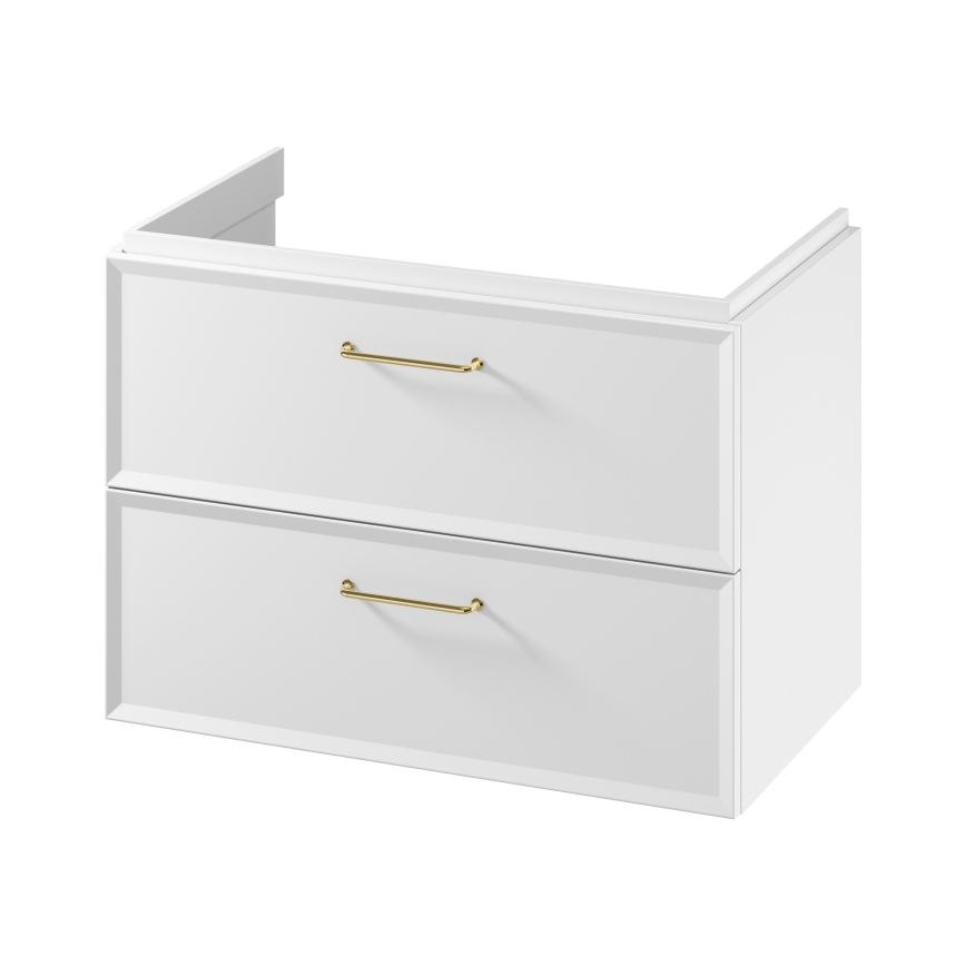 Cersanit S1021-004 - Wandhangende badkamerkast voor onder de wastafel MILLE 80x55x45 cm wit