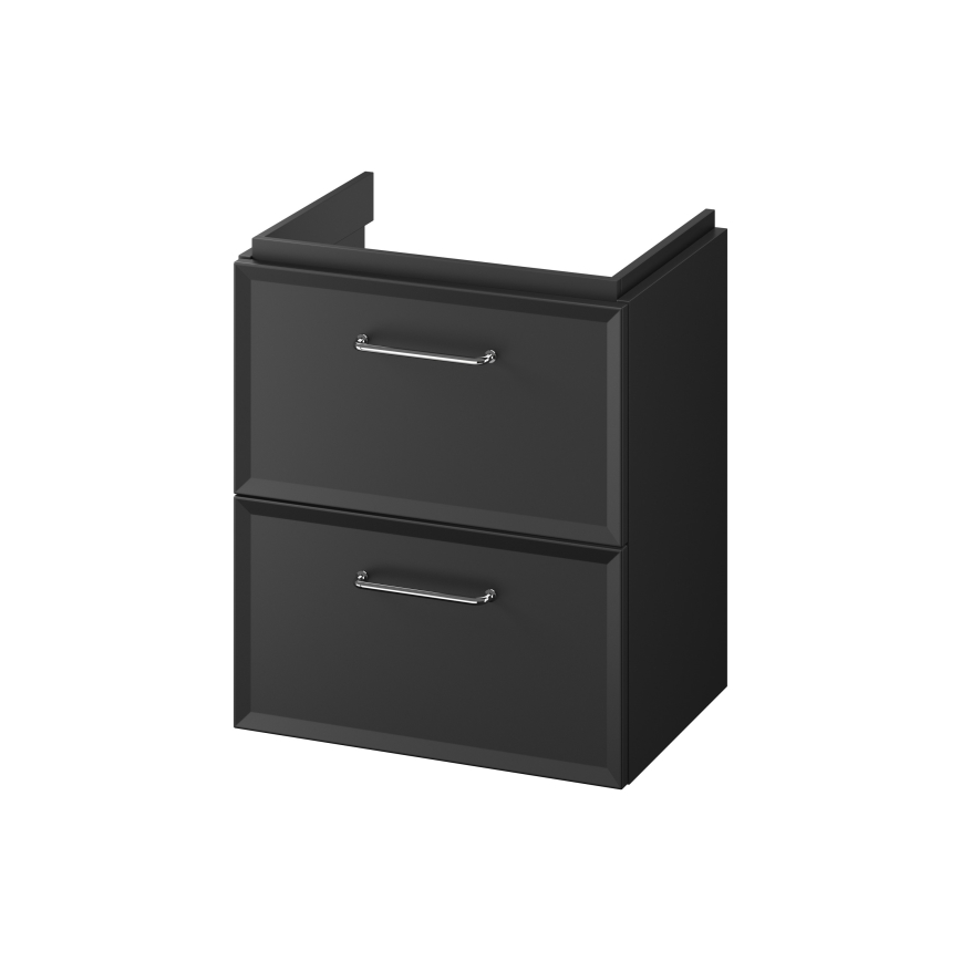 Cersanit S1021-006 - Hangend badkamermeubel onder de wastafel MILLE SLIM 50x35 cm zwart