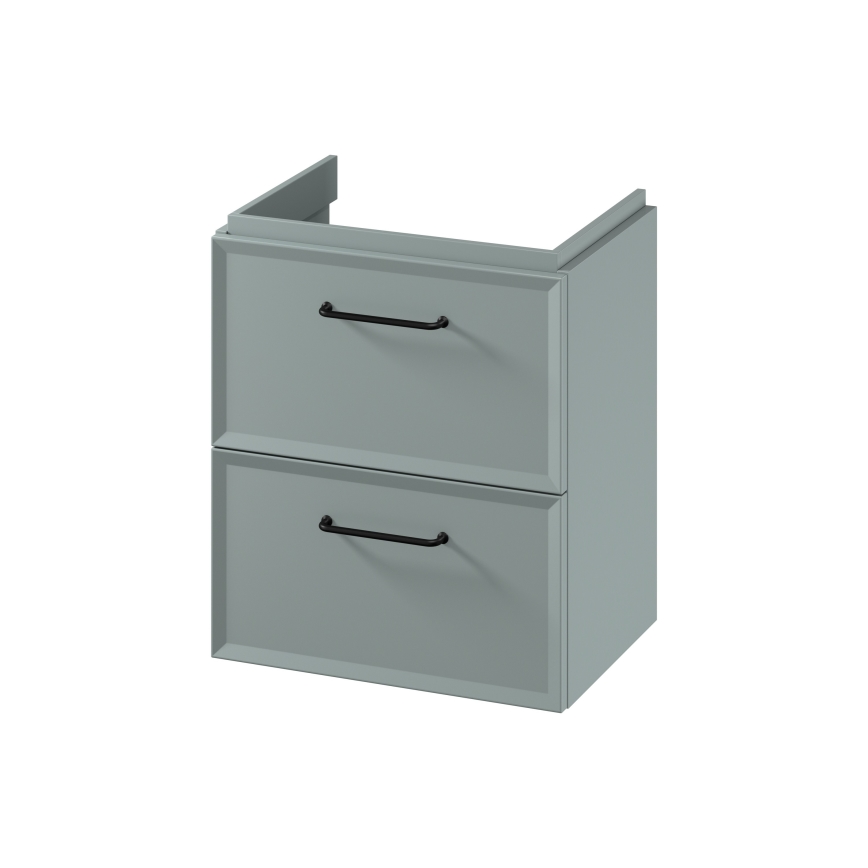 Cersanit S1021-007 - Wandgemonteerde badkamerkast onder de wastafel MILLE SLIM 50x35 cm mintgroen