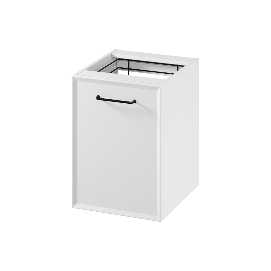 Cersanit S1022-011 - Hangende badkamerkast met geïntegreerde wasmand MILLE 40x55x45 cm wit