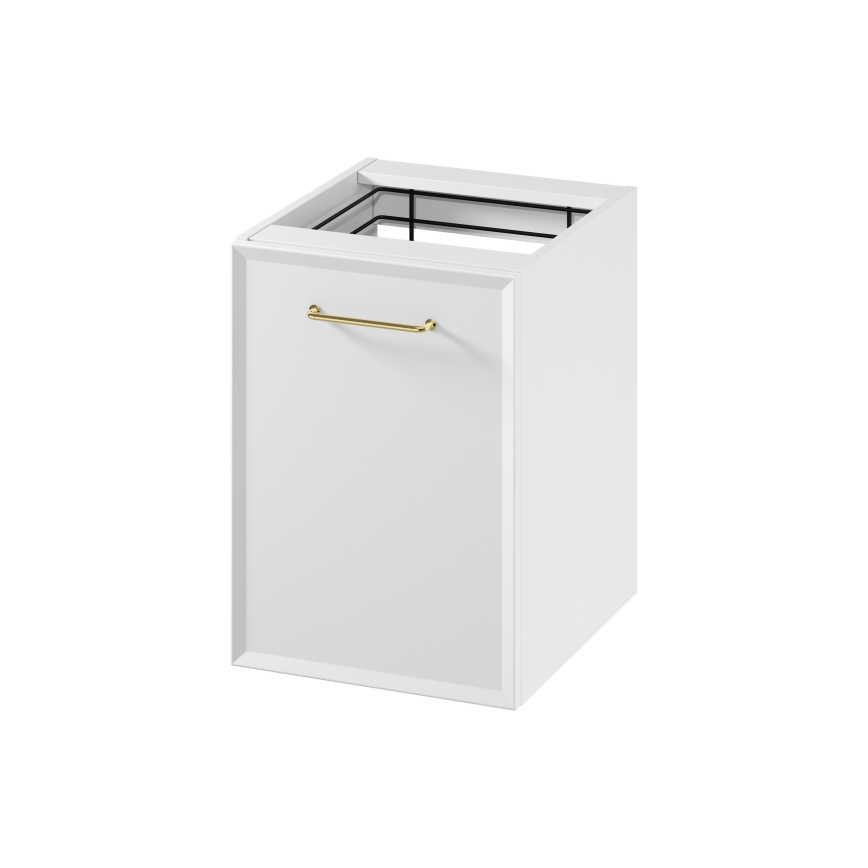 Cersanit S1022-011 - Hangende badkamerkast met geïntegreerde wasmand MILLE 40x55x45 cm wit