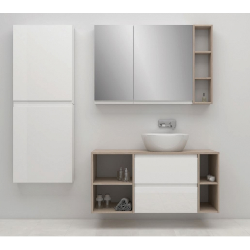 Cersanit S590-030 - Badkamerspiegelkast MODUO 80x40 cm