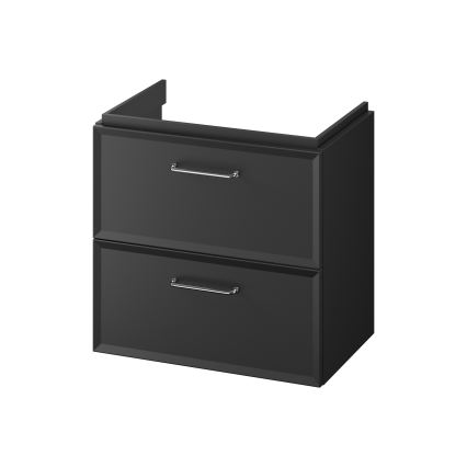 Cersanit S590-100 - Hangende badkamerkast voor onder de wastafel MILLE SLIM 60x38 cm zwart