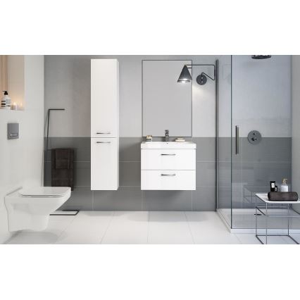 Cersanit S801-142-DSM - Hangende badkamerskast met wastafel ELODY PLUS 46x60 cm wit