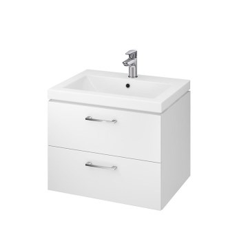 Cersanit S801-147-DSM - Hangende badkamerskast met wastafel LARA 46x60 cm wit