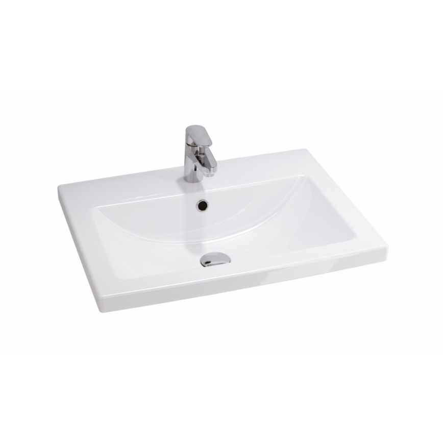 Cersanit S801-147-DSM - Hangende badkamerskast met wastafel ELODY 46x60 cm wit