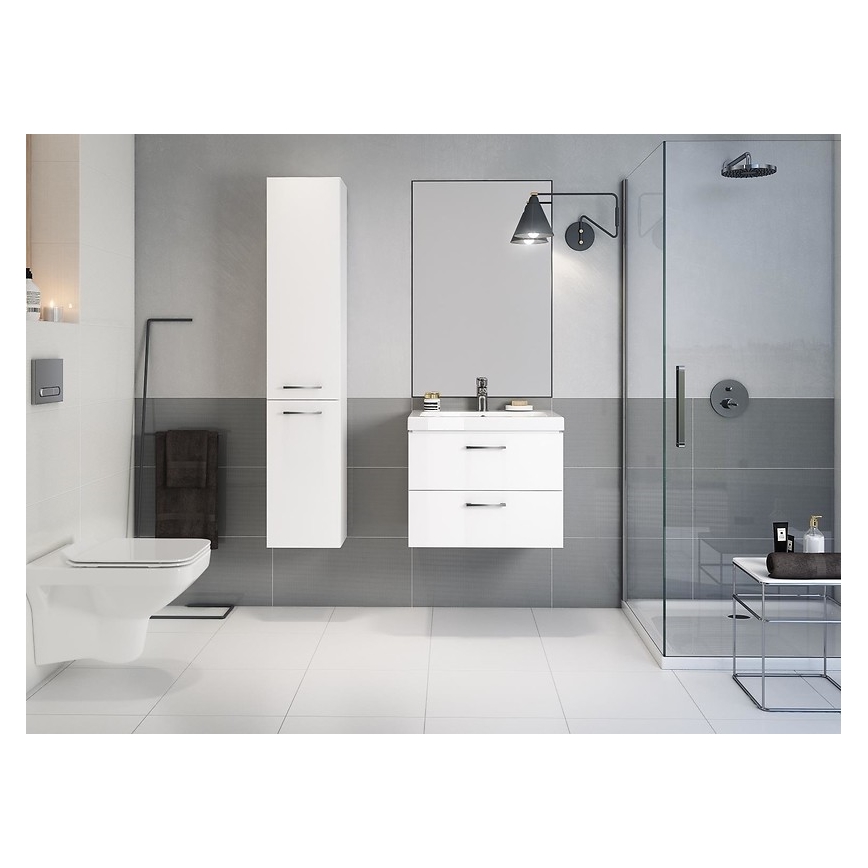 Cersanit S801-149-DSM - Hangende badkamerskast met wastafel ELODY 46x80 cm wit