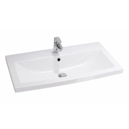 Cersanit S801-149-DSM - Hangende badkamerskast met wastafel ELODY 46x80 cm wit
