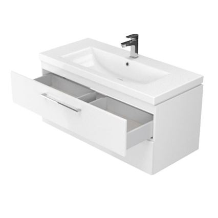 Cersanit S801-149-DSM - Hangende badkamerskast met wastafel ELODY 46x80 cm wit