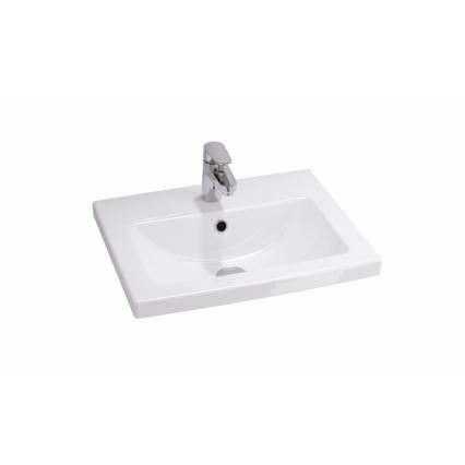 Cersanit S801-153-DSM - Hangende badkamerskast met wastafel LARA COMO 46x50 cm notenhout