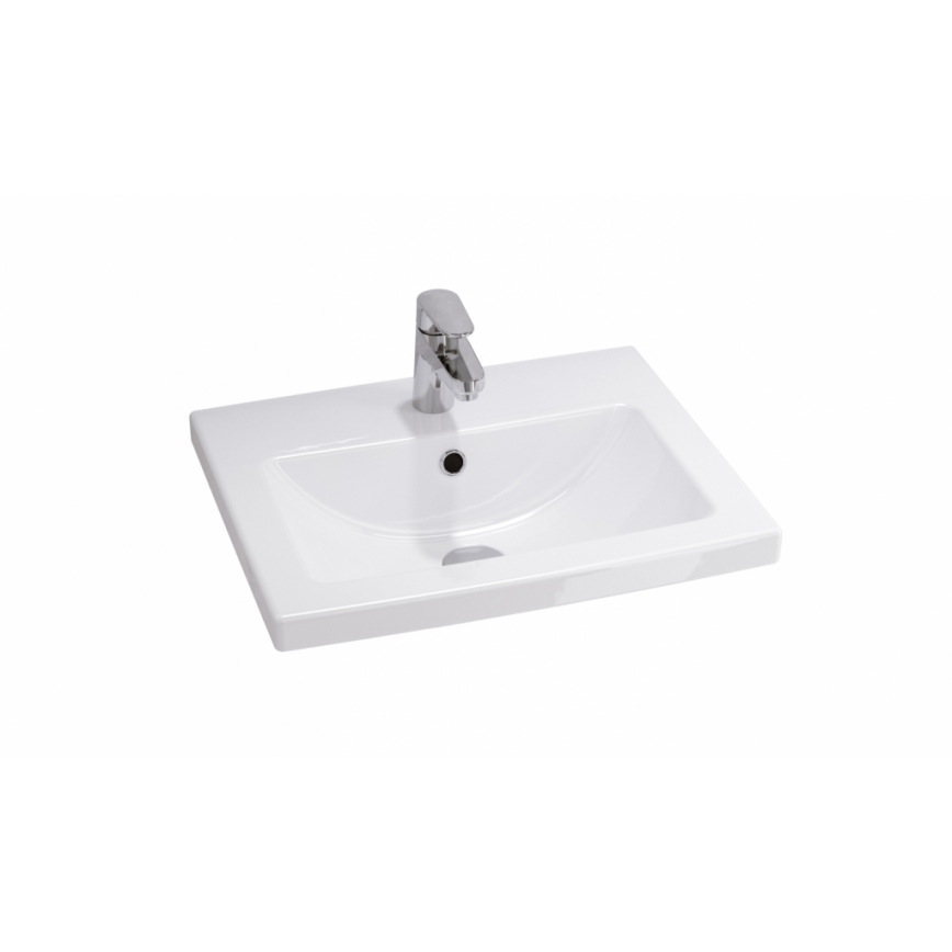 Cersanit S801-153-DSM - Hangende badkamerskast met wastafel LARA COMO 46x50 cm notenhout