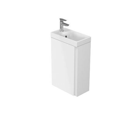Cersanit S801-218-DSM - Hangend badkamermeubel met wastafel MODUO SLIM 40 cm hoogglans wit