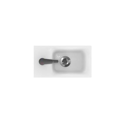 Cersanit S801-218-DSM - Hangend badkamermeubel met wastafel MODUO SLIM 40 cm hoogglans wit