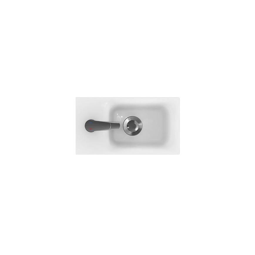 Cersanit S801-218-DSM - Hangend badkamermeubel met wastafel MODUO SLIM 40 cm hoogglans wit