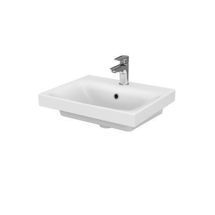 Cersanit S801-230-DSM - Hangende badkamerskast met wastafel MEDDIE 62x50 cm wit