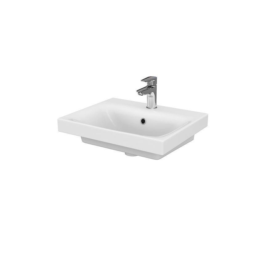 Cersanit S801-230-DSM - Hangende badkamerskast met wastafel MEDDIE 62x50 cm wit