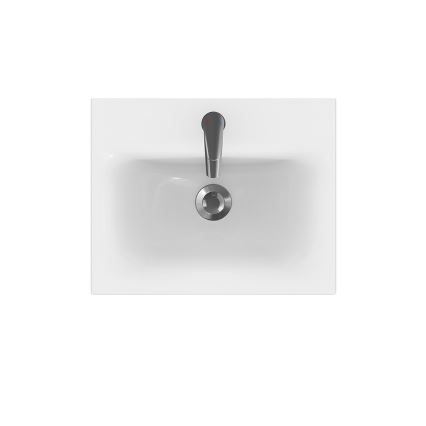 Cersanit S801-230-DSM - Hangende badkamerskast met wastafel MEDDIE 62x50 cm wit