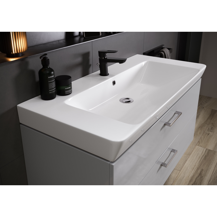 Cersanit S801-338-DSM - Hangende badkamerskast met wastafel ELODY 46x80 cm wit