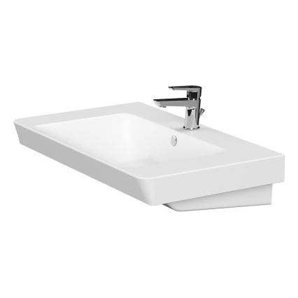 Cersanit S801-338-DSM - Hangende badkamerskast met wastafel ELODY 46x80 cm wit