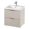 Cersanit S801-541 - Hangend badkamermeubel met wastafel TIRSO 60x60x45 cm beige