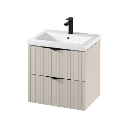 Cersanit S801-541 - Hangend badkamermeubel met wastafel TIRSO 60x60x45 cm beige