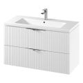 Cersanit S801-542 - Hangend badkamermeubel met wastafel TIRSO 100x60x45 cm wit