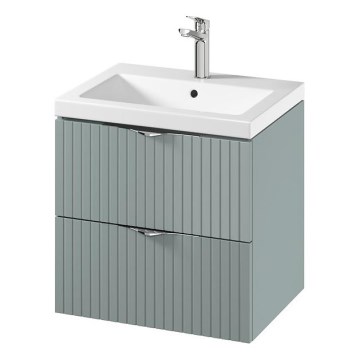 Cersanit S801-544 - Hangend badmeubel met wastafel TIRSO 60x60x45 cm mintgroen