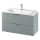 Cersanit S801-546 - Hangend badkamermeubel met wastafel TIRSO 100x60x45 cm mintgroen
