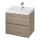 Cersanit S924-008 - Hangend badkamerkast onder wastafel CREA 60x54x45 cm eik