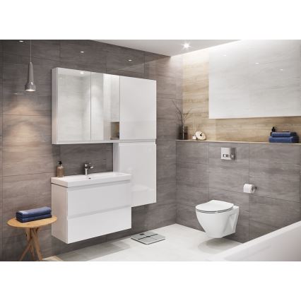 Cersanit S929-010 - Hangende badkamerskast onder de wastafel MEDDIE 57x59,5 cm glanzend wit