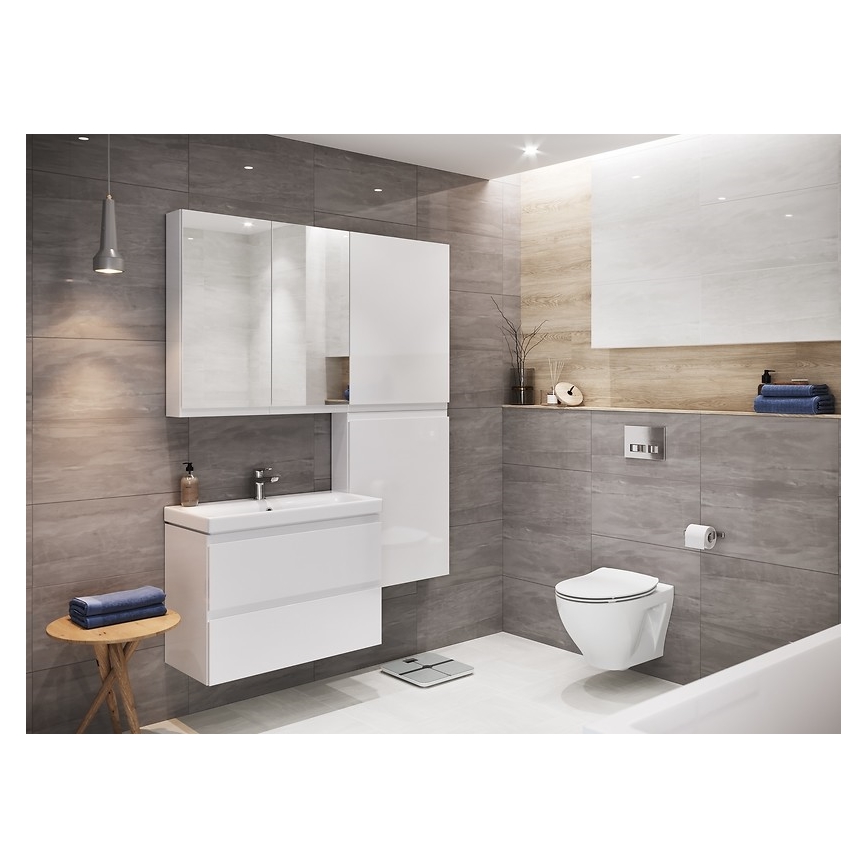 Cersanit S929-010 - Hangende badkamerskast onder de wastafel MEDDIE 57x59,5 cm glanzend wit