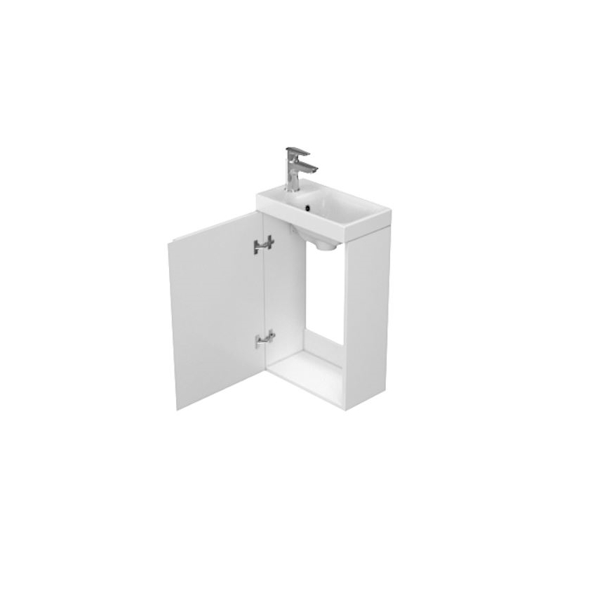 Cersanit S929-014 - Badkamerkast onder de wastafel MEDDIE 59x39 cm glanzend wit