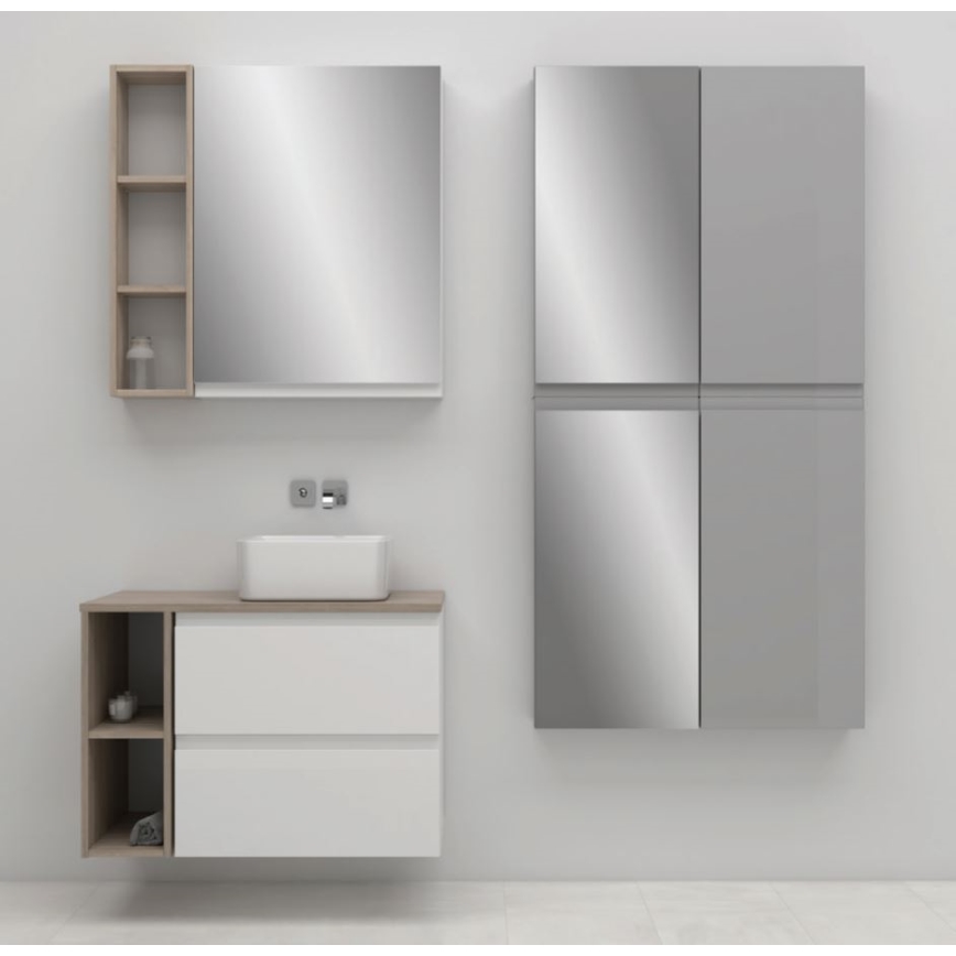 Cersanit S929-018 - Spiegelkast voor badkamer MEDDIE 80x59,5 cm