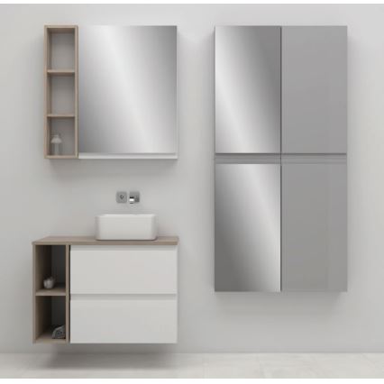 Cersanit S929-018 - Spiegelkast voor badkamer MODUO 80x59,5 cm