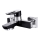 Cersanit S951-009 - Badkraan MILLE zwart/glanzend chroom