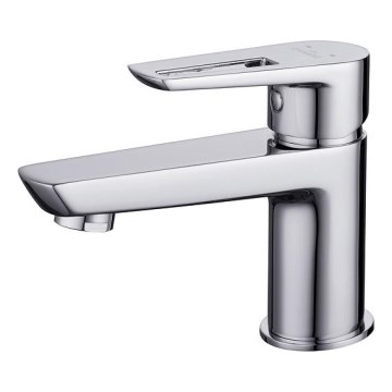Cersanit S951-045 - Kraan voor wastafel MILLE 13,4 cm glanzend chroom + afval