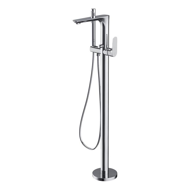 Cersanit S951-306 - Vrijstaand badset met kraan CREA glanzend chroom
