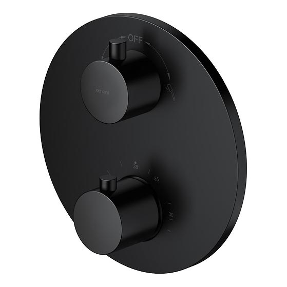 Cersanit S951-567 - Thermostatic shower tap for concealed installation ZEN zwart