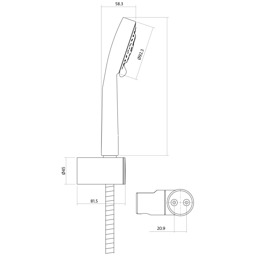 Cersanit S952-003 -Badset met kraan + wastafelkraan MILLE glanzend chroom