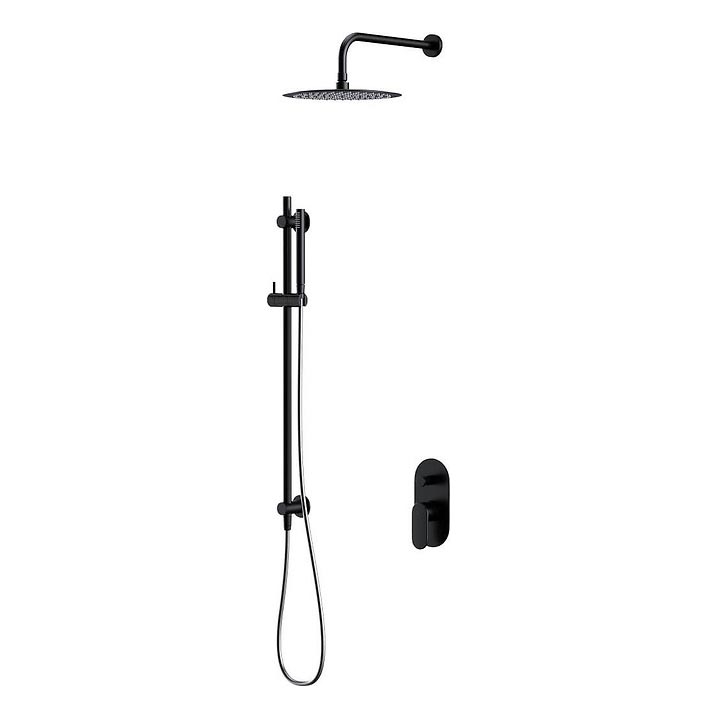 Cersanit S952-009 - Douche set met inbouwkraan CREA zwart