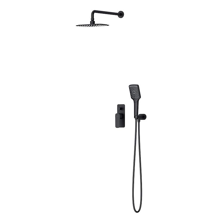Cersanit S952-031 - Douche set met inbouwkraan LARGA zwart