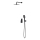 Cersanit S952-031 - Douche set met inbouwkraan LARGA zwart
