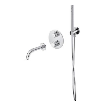 Cersanit S952-034 - Badkuipset met inbouwthermostaatkraan ZEN glanzend chroom
