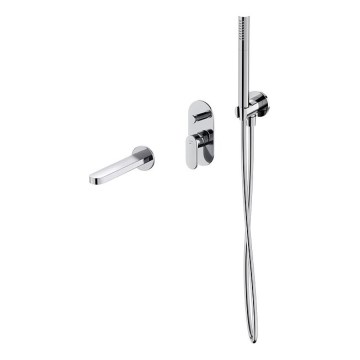 Cersanit S952-035 - Badset met inbouwkraan CREA glanzend chroom