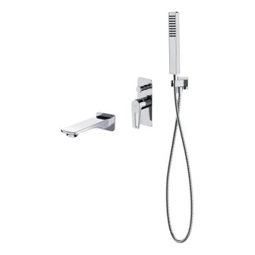 Cersanit S952-037 - Badset met inbouwkraan MILLE glanzend chroom