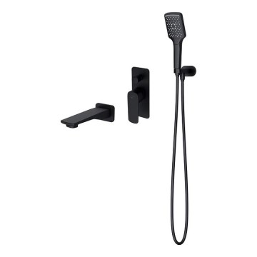 Cersanit S952-044 - Badset met inbouwkraan LARGA zwart